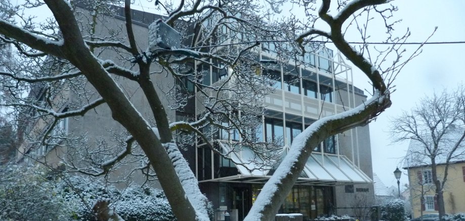 Rathaus im Schnee