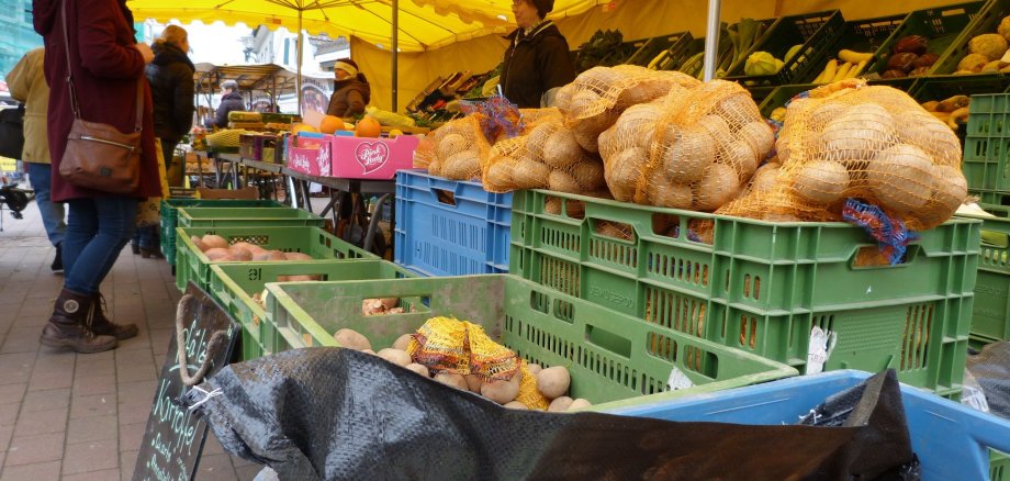 Wochenmarkt Gemüse Stand